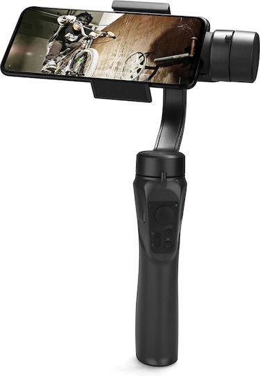 Techsuit F6 Gimbal за мобилни телефони Черен