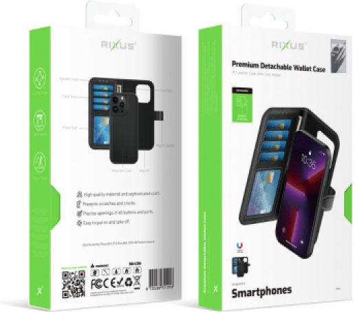 Rixus Wallet Black (iPhone 15 Pro Max)