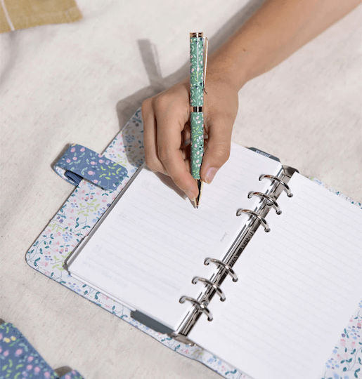 Filofax Θηκη Prs Meadow Blue Σημειωματάριο με Λευκές Σελίδες Μπλε