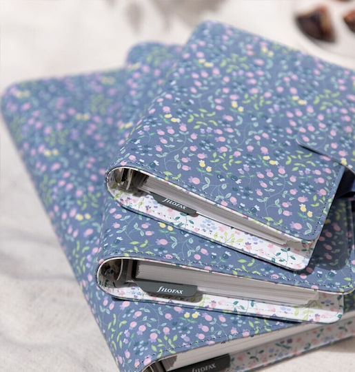 Filofax Θηκη Prs Meadow Blue Σημειωματάριο με Λευκές Σελίδες Μπλε