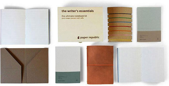 Paper Republic Pocket Notizbuch mit Gummiband Mehrfarbig