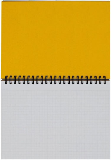 Mnemosyne Notepad Μπλοκ Σημειώσεων Σπιράλ A5 70 Φύλλων Καρέ Μαύρο