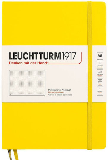 Leuchtturm1917 Carnet A5 cu Puncte Galben