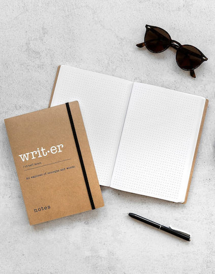 Letts Notebook A5 with Dots Beige