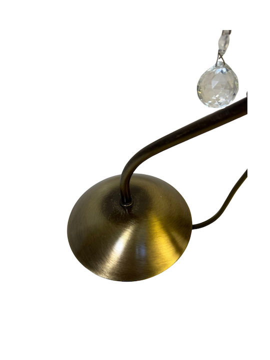 Epiplo-Fos Metal Table Lamp for Socket E14 with Bronze Shade and Base