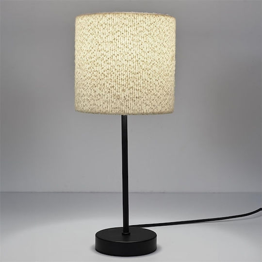 The Home Deco Factory Metal Table Lamp with White Shade and Base
