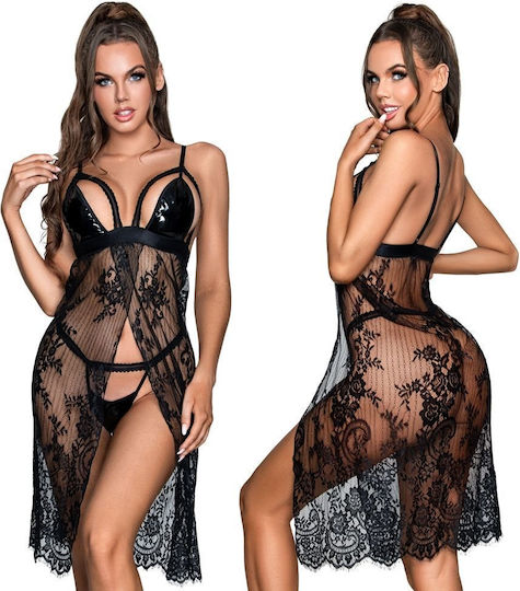 Zoli Sexy Babydoll Μαύρο