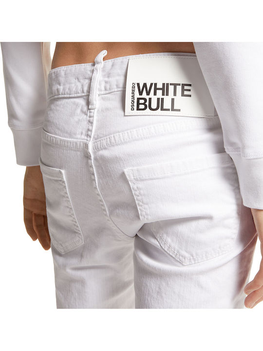 Cool Girl Women's Jean Trousers in Slim Fit White