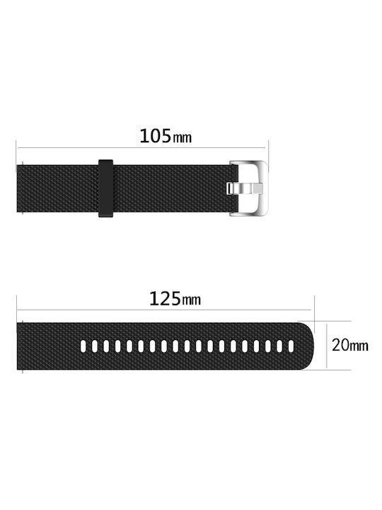 Garmin Forerunner Sq2 20mm Diamond Textured Silicone Band Ροζ