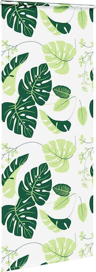 Vidaxl Shower Curtain Roll Cassette 90x240cm Fabric Width 86cm Green