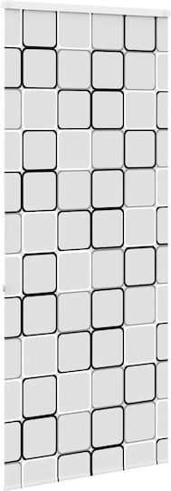 Vidaxl Duschvorhang Rollkassette 100x240 cm Stoffbreite 96 cm Mehrfarbig