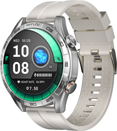 Haylou Solar 5 Smartwatch with Heart Rate Monitor (Silver)