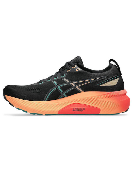 ASICS Herren Sportschuhe Laufen Blk / Org