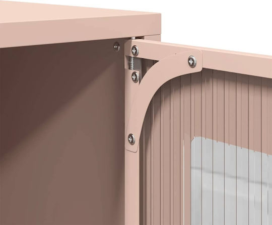 Metal TV Stand Pink 68x39x60.5cm