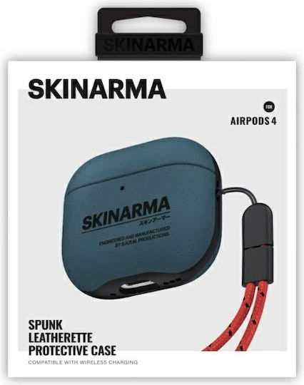 Skinarma Hülle Kunststoff in Blau Farbe für Apple AirPods 4