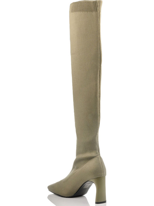 Suede Women's Boots Green