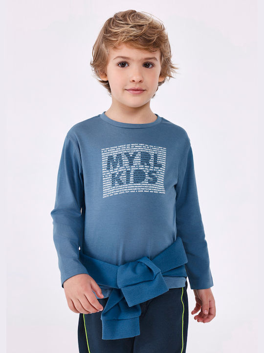 Mayoral Children's Blouse Long Sleeve Dull blue