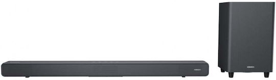 Horizon-Europe Soundbar 2.1 Bluetooth και HDMI 160W με Ασύρματο Subwoofer και Τηλεχειριστήριο Γκρι
