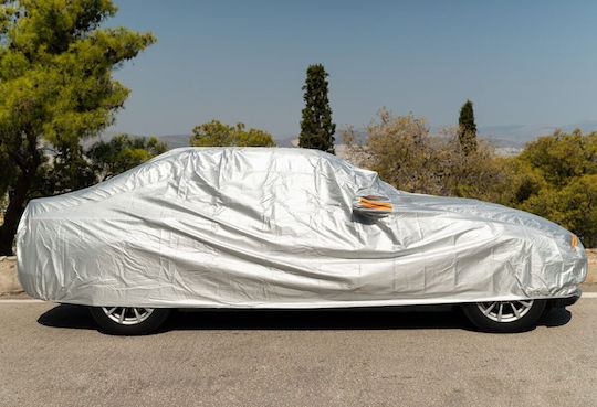 Kaver Κουκούλα 440x160x125cm Αδιάβροχη Large για Hatchback που Στερεώνεται με Ιμάντες