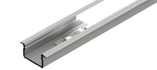 Alu Profil Eingelassen Eloxiert Silber Dl 3000mm Max Bandbreite 12mm