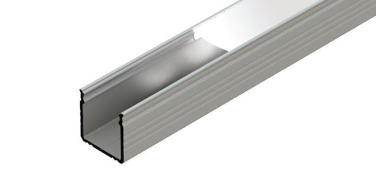 Alu Top Profile 16mm Painted White Dl 2020mm Max Tape Width 12mm