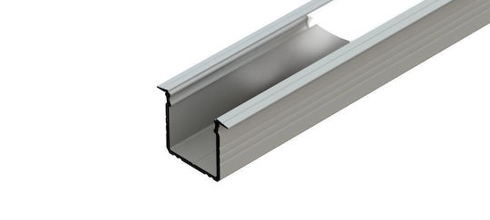 Eingelassenes Profil Alu Anode Silber 15x16mm 3000mm Nut Anode Silber