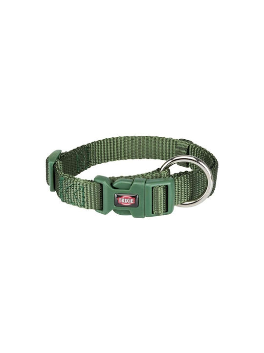 Trixie Premium Dog Collar in Green color Forest Medium / Small 15mm x 30 - 45cm 201519