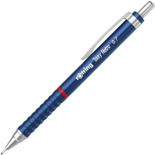 Rotring Tikky Retro Μηχανικό Μολύβι Μεταλλικό 0.7mm 1τμχ Μπλε