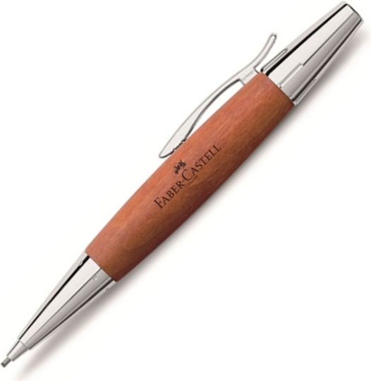 Faber-Castell Emotion Μηχανικό Μολύβι 1.4mm Twist Chrome / Wood