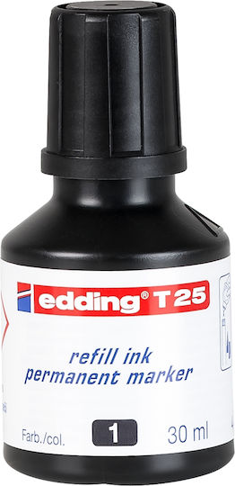 Edding Ανταλλακτικό Μελάνι για Μαρκαδόρο Μαύρο 30ml