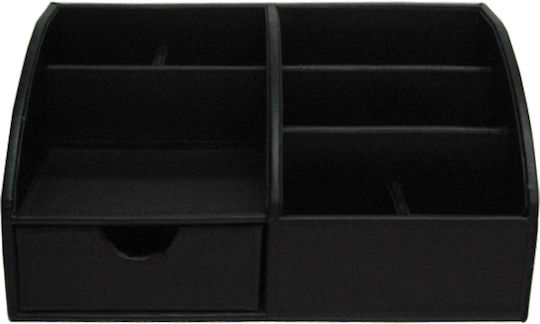 Leather Desk Organizer in Black Color 1pcs 29x15x14cm