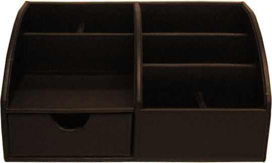 Leather Desk Organizer in Brown Color 1pcs 29x15x14cm