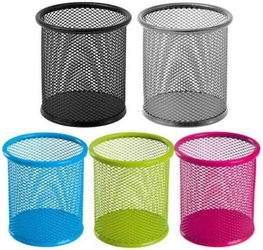 Metallic Pencil Holder in Black Color 1pcs 9x10cm