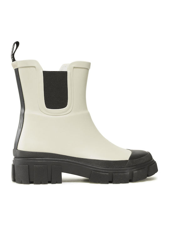 Damen Gummistiefel Beige