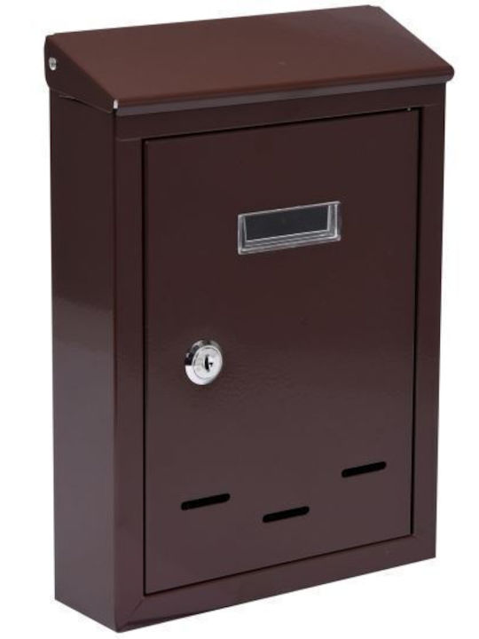 Toya Outdoor Mailbox Inox in Gray Color 28.5x20x6cm Toya Outdoor Mailbox Inox in Gray Color 28.5x20x6cm