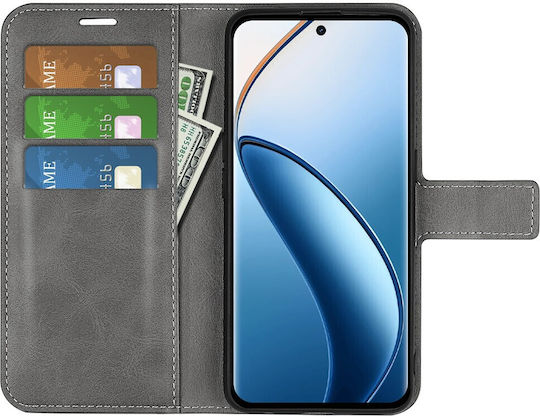 Mad Mask Wallet Δερμάτινο / Δερματίνης Γκρι (Realme 12+)