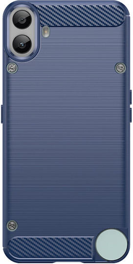 Mad Mask Brushed TPU Carbon Back Cover Silicone Blue (Nothing CMF Phone 1 5G)