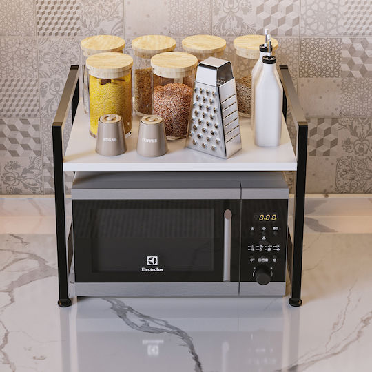 HomeMarkt Becko Rack de bucătărie Metalic Albă