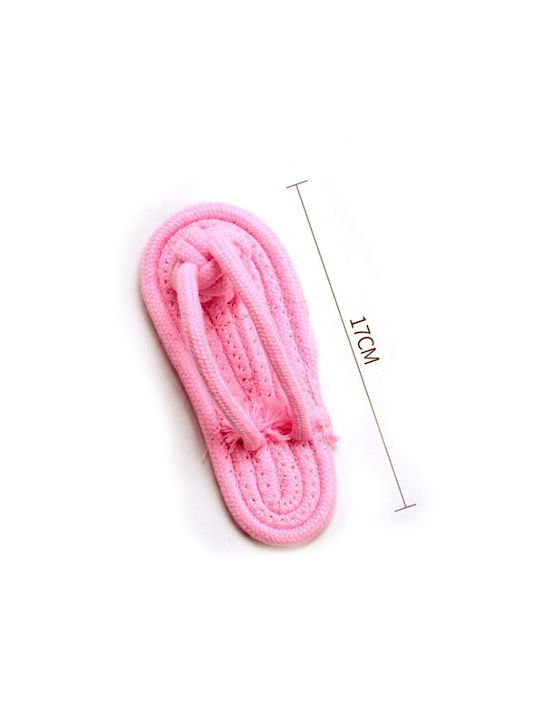 Rosa Haustier-Seilspielzeug, Größe 17 cm Rosa Haustier-Seilspielzeug, Größe 17 cm