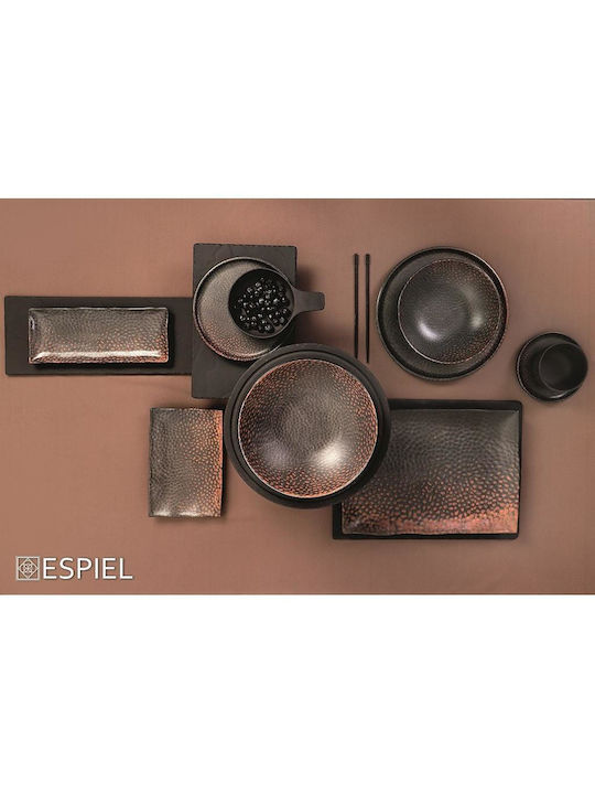 Espiel Sunset Melamine Servierplatte Rechteckig Melamin Braun 27x11cm 1Stück