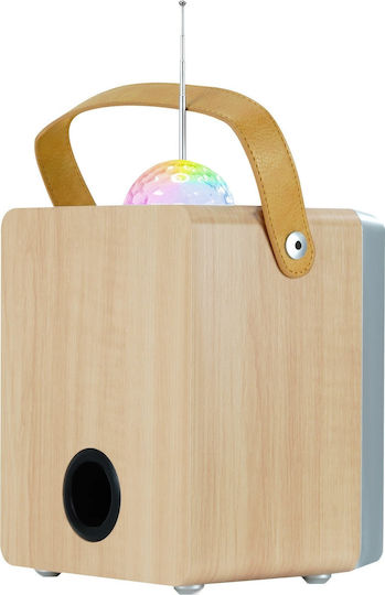 MusicMate MusicMate Karaoke Speaker with Wireless Microphone and Lighting Effects Apex Flex Beige