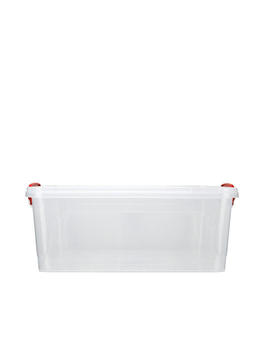 Next Cutie Sterk Plastic Storage Box with Lid Transparent 31.5x20x13.5cm 1pcs