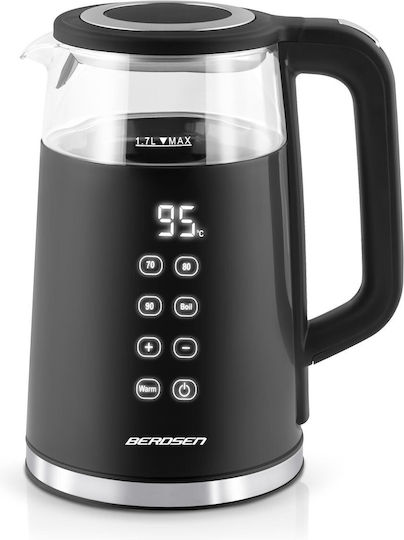 Berdsen BD-707 Βραστήρας 1.7lt 2200W Μαύρος