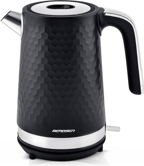 Berdsen Kettle 1.7lt 2200W Black-Silver