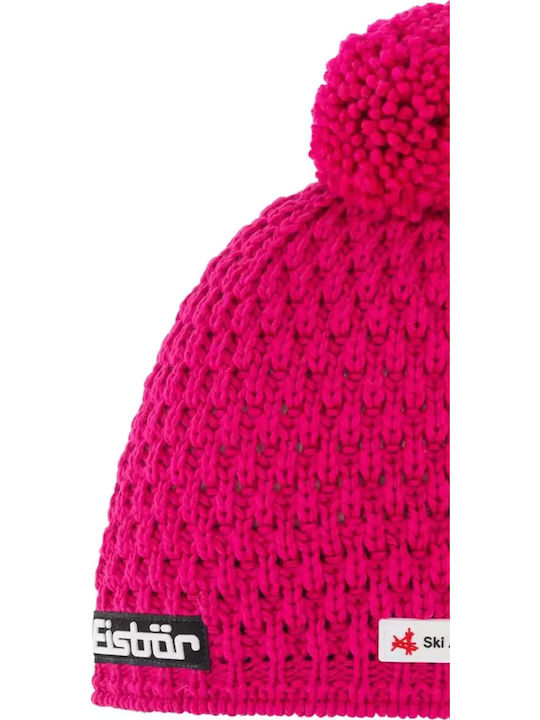 Beanie Beanie Knitted in Fuchsia color