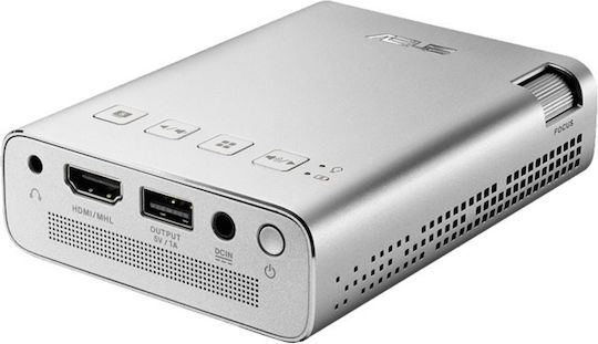 Asus ZenBeam E1 90LJ0083-B01070 Mini Projektor DLP Normale Lampe mit Eingebauten Lautsprechern Silber