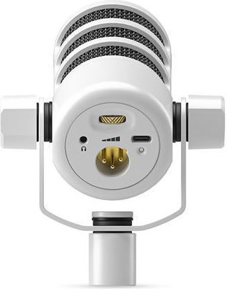 Rode PodMic Δυναμικό Microphone with XLR / USB Cable Shock Mounted for Studio in White Color