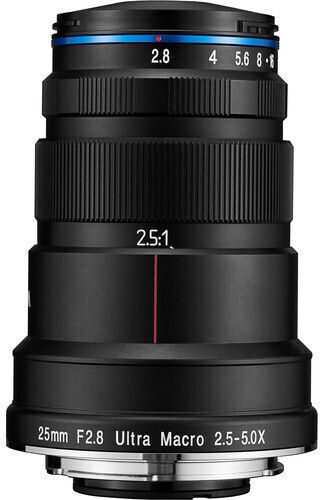 Laowa Crop Φωτογραφικός Φακός 25mm F2.8 2.5-5x Ultra Macro / Wide Angle για Canon RF Mount Μαύρος