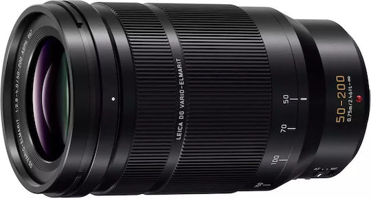 Panasonic Crop Camera Lens Leica DG Vario-Elmarit 50-200mm f/2.8-4 ASPH POWER Tele Zoom / Telephoto for Micro Four Thirds (MFT) Mount Black