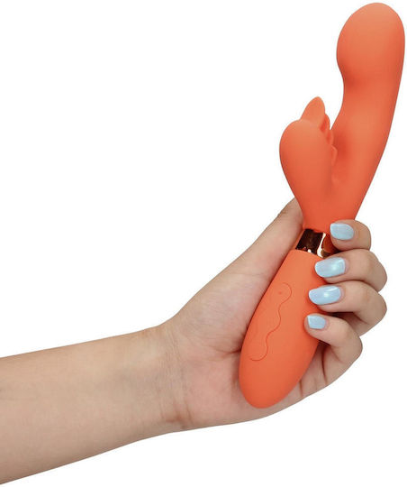Shots Δονητής Rabbit 21.4cm Πορτοκαλί